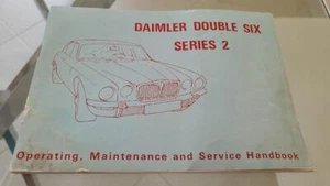 Vintage 1973 Daimler Double Six Series 2 Operating Service Handbook - Picture 1 of 3