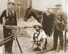 Mexican Revolution Northern Rebel Soldiers with Machine Gun 16x20