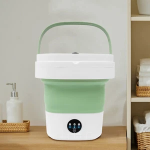 Portable 12L Washing Machine 36W Mini Washer Foldable Small WasherTravel Camping - Picture 1 of 13