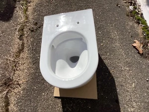 TOTO RP CT447CFG#01 Wall Hung Contemporary D-Shape Dual Flush Toilet White - Picture 1 of 13