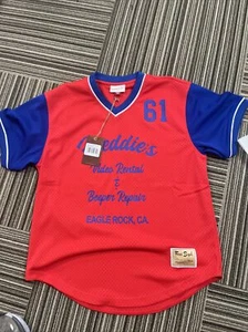 NEW MITCHELL AND NESS X FRED SEGAL FREDDIE VIDEO BASEBALL JERSEY $128 LARGE - Picture 1 of 6