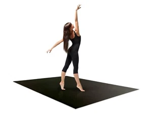 Home dance vinyl floor in black - 180cm x 120cm - Picture 1 of 5