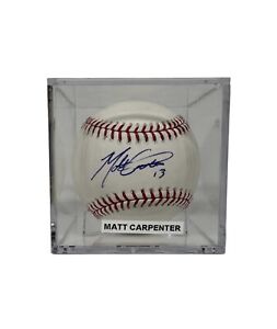 Matt Carpenter Signed Rawlings MLB Baseball St. Louis Cardinals #13 Autograph