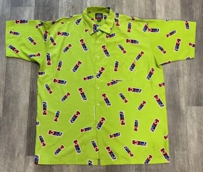 Vintage Coogi Down Under Blue Short Sleeve Button Down Shirt Men's Size 3XL Neon - Image 1 of 4