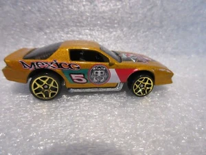 2003 Hot Wheels Chevy Camaro Z28 Orange Mexico Flag Flyer Exclusive - Picture 1 of 7