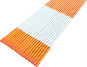 FiberMarker Snow Markers 60'' Reflective Driveway Poles 1/4'' Dia Orange 20 Pack - Picture 1 of 7
