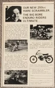 1974 Penton KTM Hare Scrambler Original Motorcycle Print Ad John jack Penton - Bild 1 von 1