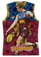 2009 AFL PINNACLE DIE-CUT HOLOGRAPHIC GUERNSEY - GDC24 Troy SELWOOD