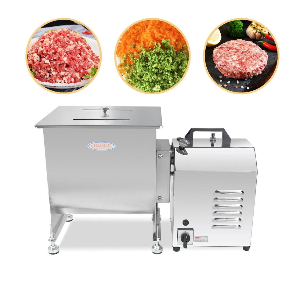 HAKKA BROTHERS Hakka Electric Meat Mixer 15 lbs 7.5L Capacity Tank Commercial Sausage Mixing