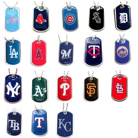 dog tag necklace MLB PICK YOUR TEAM not a cheap gumball machine tag Cover