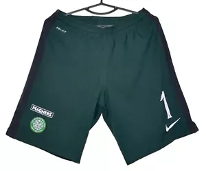 CELTIC 2014/2015 GOALKEEPER FOOTBALL SHORTS JERSEY NIKE #1 M - Picture 1 of 6