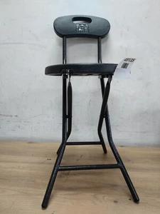 TVON Folding Chair with Backrest Easy Store Metal Frame Folding Stool CH1006 - Picture 1 of 5