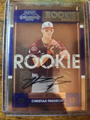 2008 Contenders Christian Friedrich Rookie RC Ticket Auto #68 Colorado Rockies - Image 1 of 2