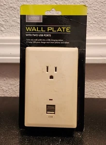 Brand New! Charging Station With 2 USB Ports & 1 AC Outlet Wall Plate - Picture 1 of 2