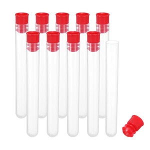 4" Length Plastic Sewing Needle Storage Holder, 10 Pcs Matte Pin Tube Red - Picture 1 of 5