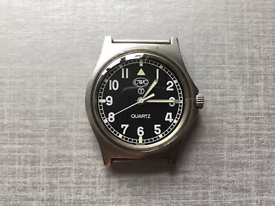 Orologio originale CWC G10 'Medium Fatboy' British Army emesso 1984 inc cinturino nuovo. - Immagine 1 di 4