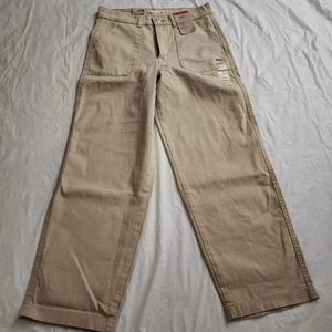 Levi's Utility Khaki Women's Size 27 × 27 Mid Rise Ankle Lenght Slim New - Picture 1 of 6