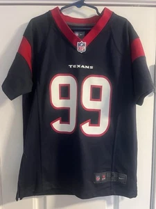 NFL HOUSTON TEXANS 99 JJ WATT NIKE ON FIELD FOOTBALL JERSEY YOUTH SMALL - Picture 1 of 3