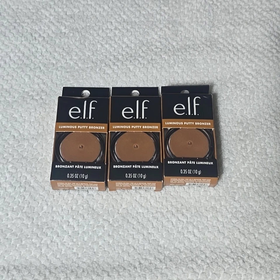 e.l.f. Putty Bronzer Tan Lines 0.35 Oz Bronzant Pate Sealed In Box Lot Of 3  (X) - Image 1 of 4
