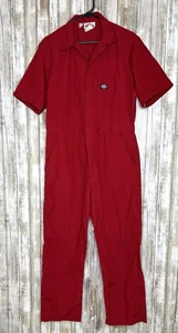 Dickies roter Kurzarm Mechaniker Maler Overall Jumpsuit keine Größe - Bild 1 von 13