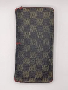 Louis Vuitton Long Wallet Bifold Damier Leather Canvas Cards Cash zipper Checks - Picture 1 of 15