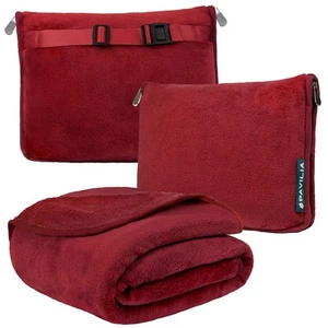 Travel Blanket Pillow, Soft Airplane Blanket 2-in-1 Combo Set, Plane Blanket ... - Picture 1 of 8