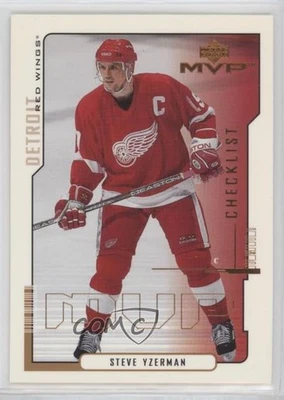 2000-01 Upper Deck MVP Checklist Steve Yzerman #220 HOF - Image 1 of 2