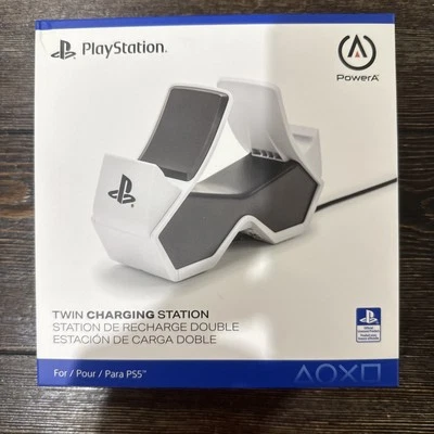 PowerA - Twin Charging Station for DualSense Wireless Controllers - PS5 White - Image 1 of 3