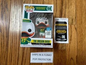 Funko Pop College Oregon Ducks "The Oregon Duck" #14 Marcus Mariota Signed JSA - Picture 1 of 6
