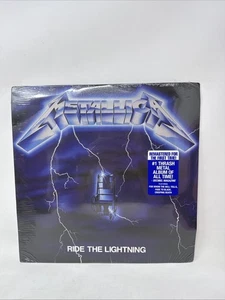Metallica Ride The Lightning Blue Splatter Vinyl LP 40th Anni. **Sleeve Damage** - Picture 1 of 10