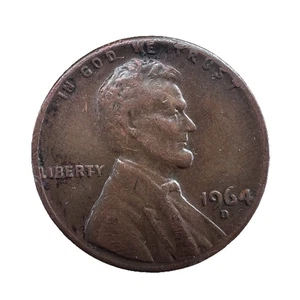 1964 D Lincoln Penny RARA moneta "L" Liberty sul bordo errore "iberty" - Foto 1 di 6