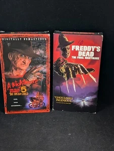 Nightmare On Elm St Vhs Lot 5& 6 - Picture 1 of 2
