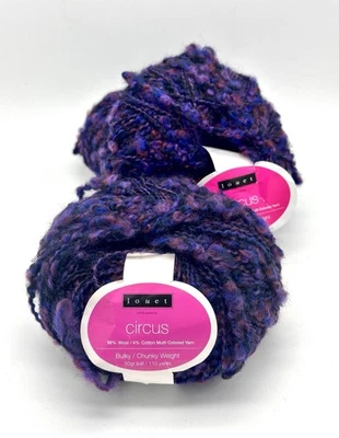 Vintage Louet Circus Yarn Wool & Cotton Bulky Chunky 110 Yards 3+ Skeins New - Image 1 of 3