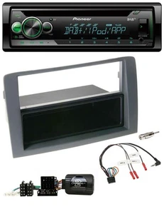 Pioneer USB MP3 DAB Lenkrad CD Autoradio für Fiat Idea 2006-2011 grau - Bild 1 von 9