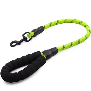 Short Training Dog Leash Soft Strong Heavy Duty Dog Lead with Padded Handle - Picture 1 of 15