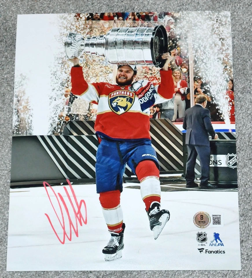 Фотография АЛЕКСАНДРА БАРКОВА с автографом чемпионов Флориды Пантер 8x10 + сертификат подлинности BECKETT 59 - Изображение 1 из 1