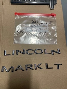 🔥 2006 - 2008 Lincoln MARK LT Chrome Tailgate Emblem Letters OEM 06 07 08 - Bild 1 von 3
