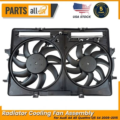 Conjunto de ventilador de refrigeración del radiador 620-839 para Audi A4 A5 Quattro Q5 S4 2009-2015 Foto 1 de 4