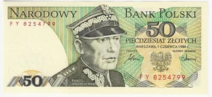 POLAND 50 ZIotych 1986 P 142c UNC - Bild 1 von 2