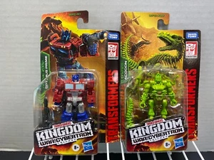New Transformers Kingdom War for Cybertron Trilogy Dracodon & Optimus Prime - Picture 1 of 6