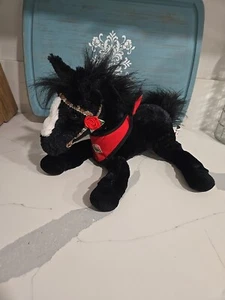Wells Fargo Pony Pferd Rose Bowl schwarz Plüschtier Stofftier - Bild 1 von 8
