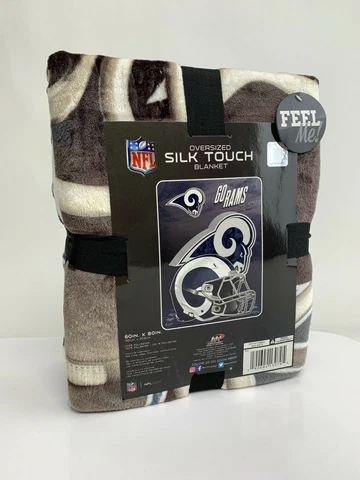 New NFL Los Angeles Rams Silk Touch Plush Super Soft Blanket X-Large 60"x80" Cover