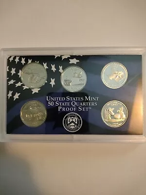 2004 S United States Mint 50 State Quarters 5 Coin Proof Set OGP - Image 1 of 2
