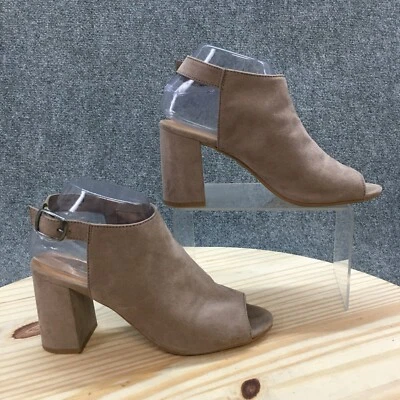 Sandalias CL by Laundry para mujer 7,5 con cordones beige hebilla puntera abierta informales Foto 1 de 4