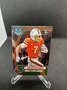 2024 Bowman Chrome U Xavier Restrepo 1st Bowman ROOKIE #187 - Miami - Picture 1 of 2