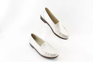 SAS Simplify Leather Slip On Loafers Shoes Size 8 M Pearl Bone Tripad Comfort - Picture 1 of 8