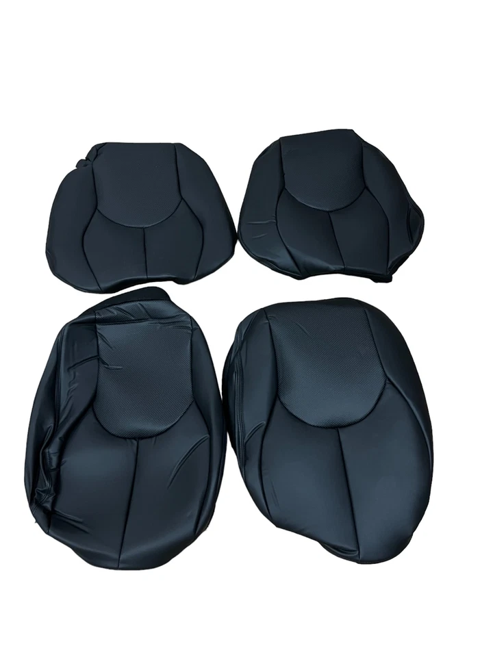 Mercedes-Benz R129 SL Seat Covers Set From 1995 With Hole Perforation Blue - Image 1 of 1