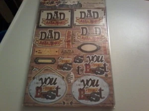 DECOUPAGE PACK MR SMITH'S WORKSHOP  NO SCISSORS NEED FOR SCRAPBOOKING NEW - Picture 1 of 2