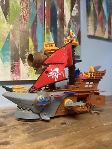 Imaginext Shark Bite Pirate Ship 2015 Mattel Fisher Price Playset With Figure - Picture 1 of 5