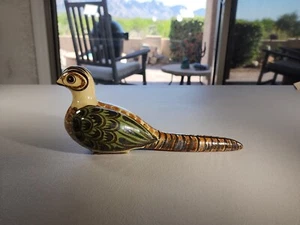 Pájaro faisán de cola larga cerámica Carlos Villanueva de colección México - Imagen 1 de 9